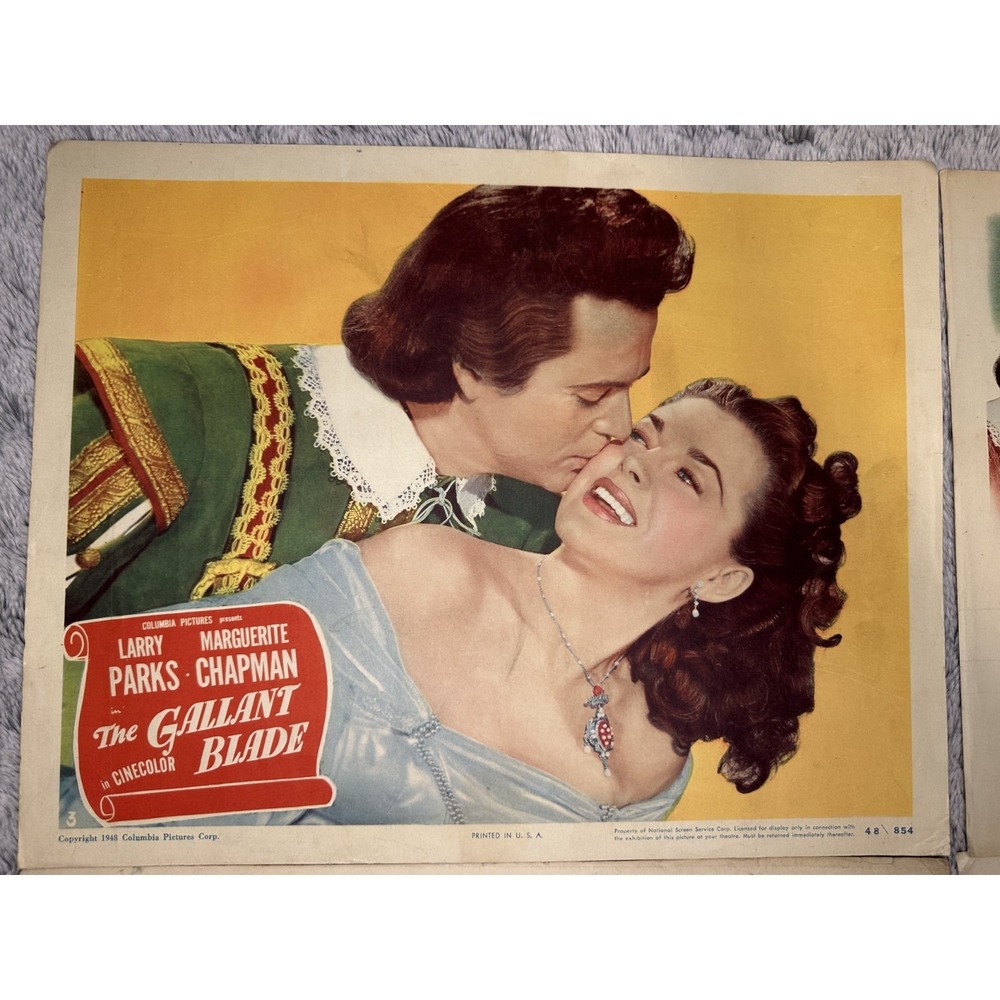 The Gallant Blade (1948) Lobby Cards Lot of 5 w/ Title Card — Columbia - Picture 6 of 8
